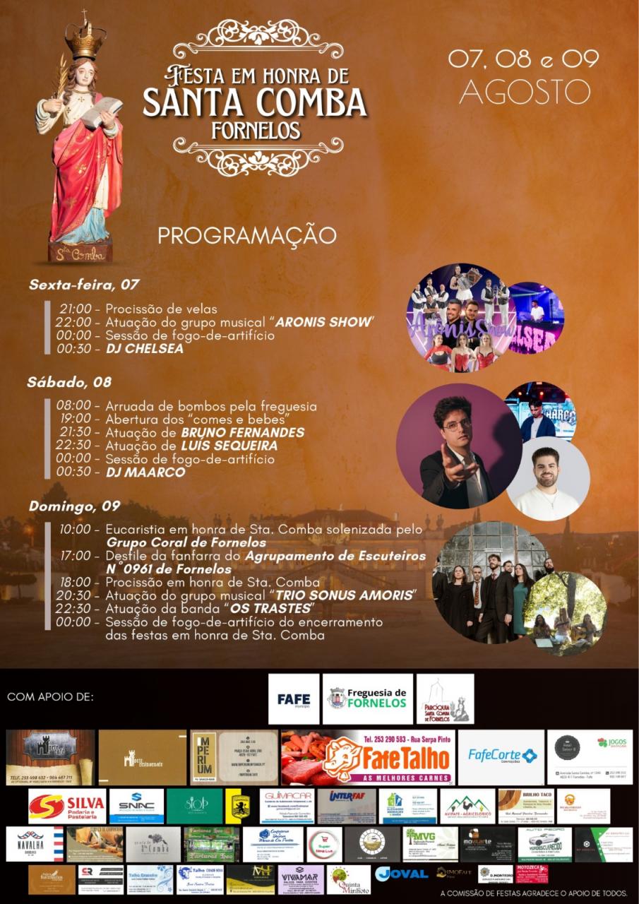 Festas em Honra de Santa Comba 2026